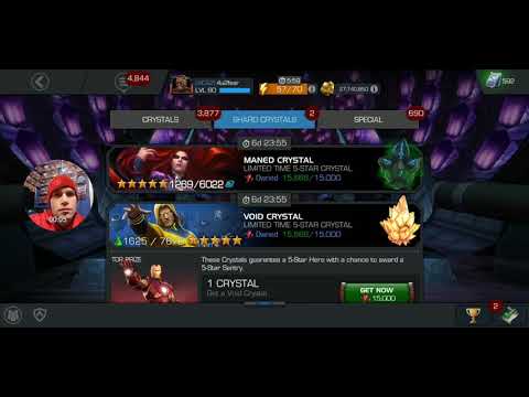 Thanks Kabam! 5* Sentry pull = 5* Sentry and Void MCoC Crystal Opening Void