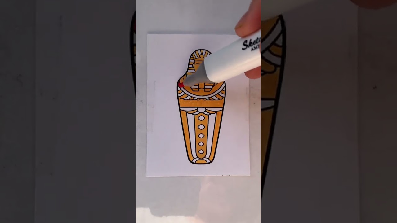 #viral #mummy #coloring #egypt #satisfyingvideo #fyp