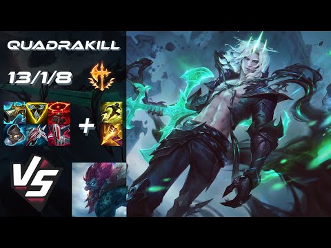 JUNGLE Viego vs Trundle [QUADRAKILL] - NA Grandmaster Patch 25.S2.8