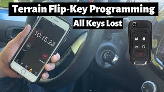 How To Program A GMC Terrain Flip Key Remote Fob 2014 - 2017 DIY All Keys Lost Tutorial