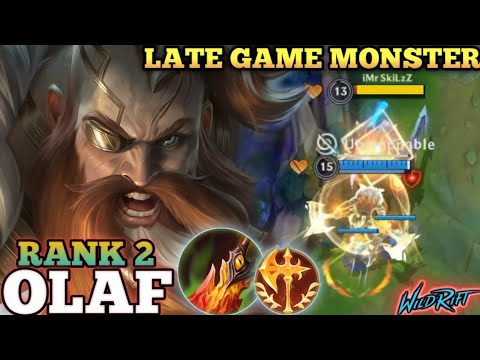 OLAF LATE GAME MONSTER! UNSTOPPABLE MVP BUILD - TOP 2 GLOBAL OLAF BY Stormthesecond - WILD RIFT