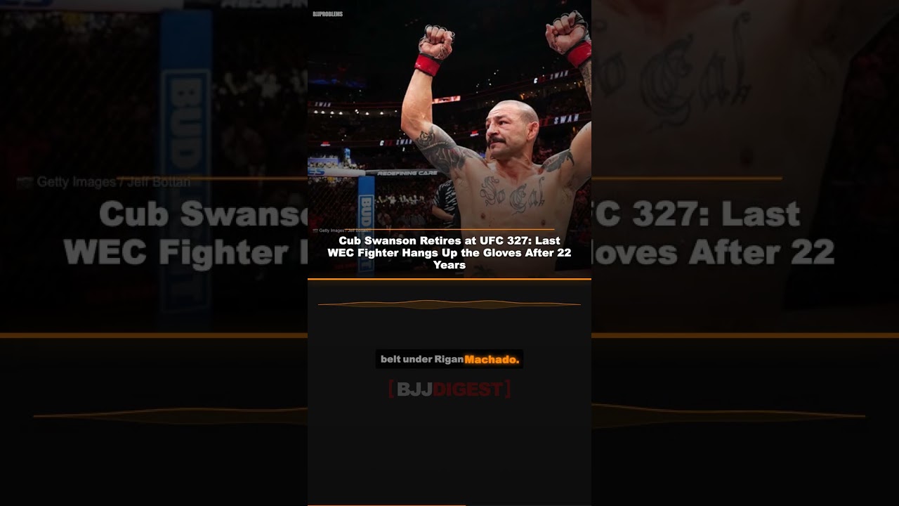 Cub Swanson Retires at UFC 327: Last WEC Fighter #Shorts