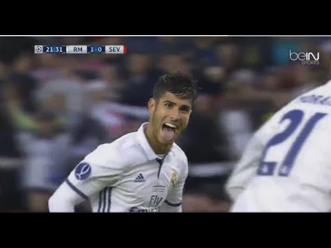 Real Madrid vs Sevilla 1-0 Marco Asensio Goal 09.08.2016 720p