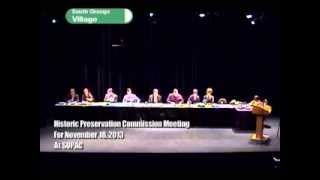 preview picture of video 'South Orange Historic Preservation Commission Meeting November 18, 2013 Part 1'