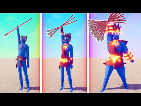 EVOLUTION OF SPEAR THROWER - Totally Accurate Battle Simulator TABS