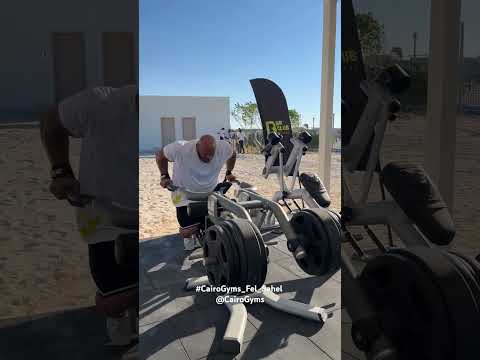Big Ramy takes workouts in Sahel to a new level! 💪🔥 #CairoGyms #BigRamy