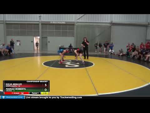 105 Lbs Semis & 1st Wb (8 Team) - Julia Araujo, North Dakota Vs Mariah Roberts, Virginia 380d