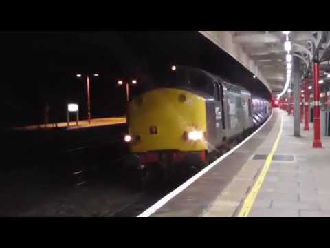 HERITAGE !! 37059/37069 dit 3J11 and 86604/86628 4m11 passing Lancaster,  27th September 2018