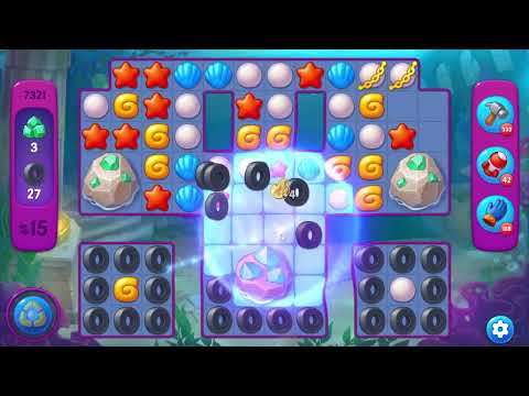 Fishdom 7321 Super Hard Level - 19 moves - NO BooSTERS