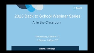 Artificial Intelligence in the Classroom and Beyond thumbnail