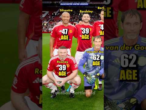 Manchester United Legends ❤️How old are they now?🤔#footballshorts #manutd #rooney