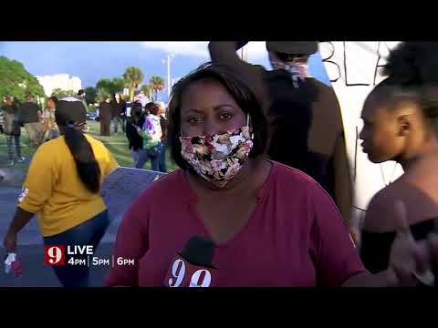 Deputy Shooting Protest Brevard County
