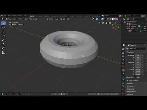 Making a Donut in Blender-Tutorial