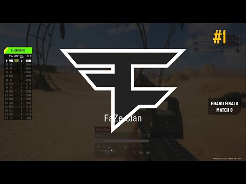 FAZE CLAN Fexx, FuzzFace, Gustav & Aitzy  - ESL PUBG MASTERS - GRANDFINALS - Match 8