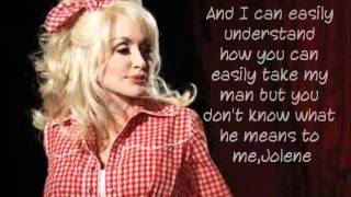 Video thumbnail of "Jolene -Dolly Parton Lyrics"