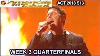 Daniel Emmet Crossover " I Don't want To Miss A Thing" QUARTERFINALS 3 America's Got Talent 2018 AGT