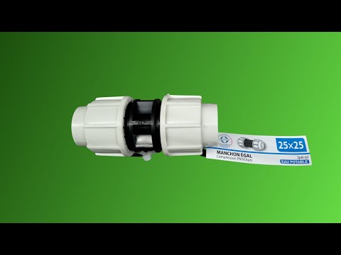 Raccord à compression en polypropylène