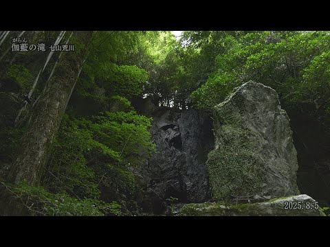 【佐賀県唐津市の風景：4K映像】伽藍の滝(令和7年8月5日撮影：七山荒川）