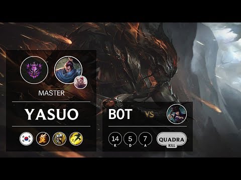 Yasuo Bot vs Caitlyn - KR Master Patch 9.22