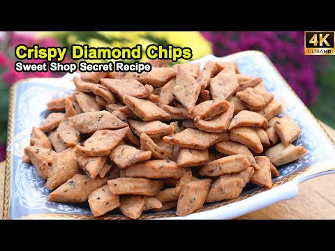 Spicy Garlic Diamond Chips | Sweet Shop style Chips Recipe | Best Indian Snacks Recipe | Chips