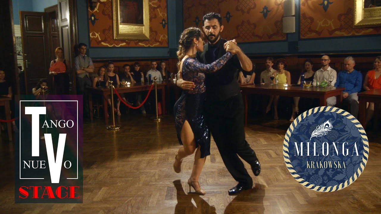 Video thumbnail for Adrian Ferreyra & Dulce Lauria dancing milonga at Milonga Krakowska 4/4