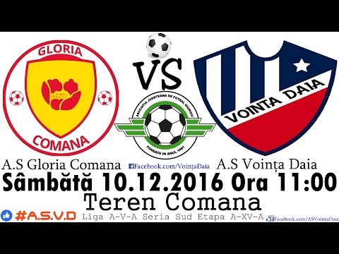 A.S Gloria Comana - A.S Vointa Daia ( 10.12.2016 )| Scor Final 3-1 | [ Rezumat Video ]