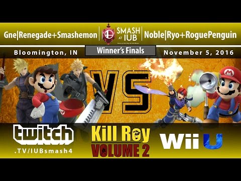 Kill Roy: Volume 2 - Sm4sh Doubles - Winners Finals - Renegade+Smashemon vs Noble | Ryo+RoguePenguin