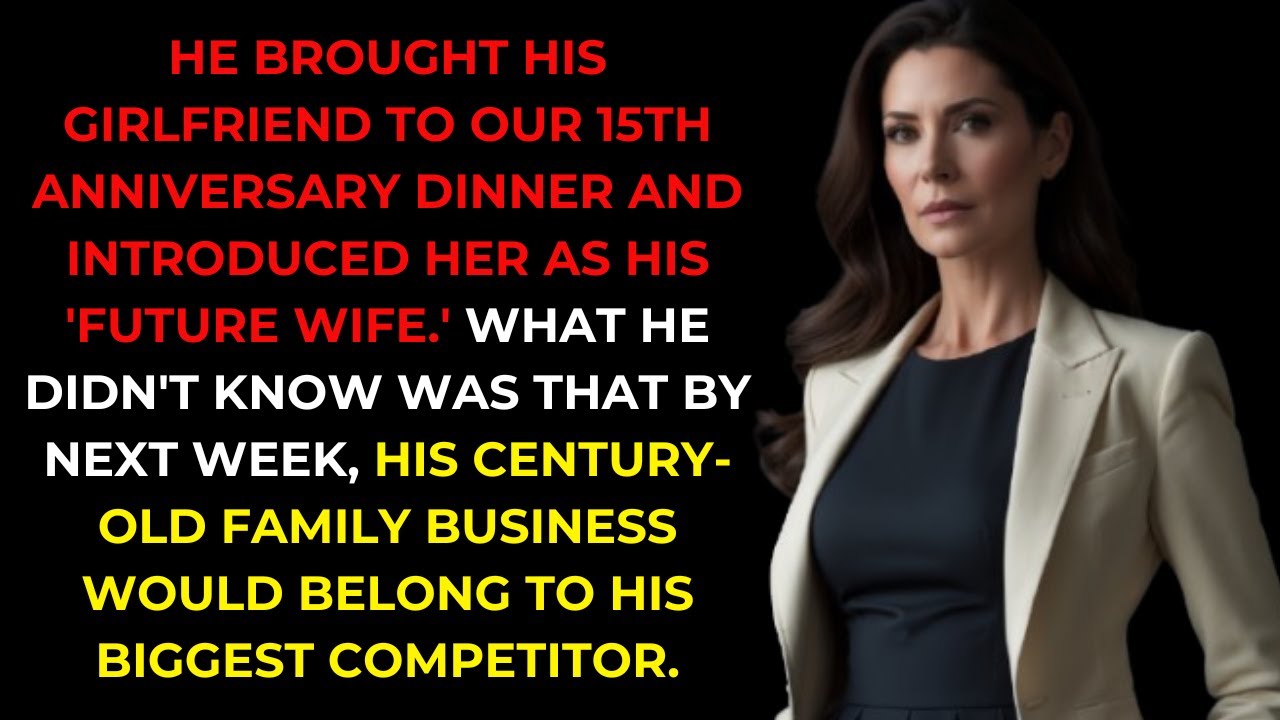 Husband Brought His Girlfriend to Our Anniversary Dinner—So I Sold His Family Business