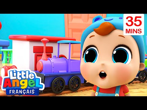 Le Train des Couleurs - La Famille Doigts | Comptines pour les tout-petits | Little Angel Français