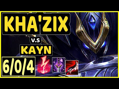 ONFLEEK (KHA'ZIX) vs KAYN - 6/0/4 KDA JUNGLE CHALLENGER GAMEPLAY - KR
