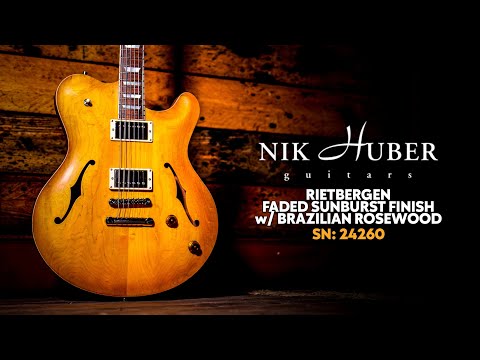 Nik Huber Rietbergen | Faded Sunburst - Brazilian Rosewood Fingerboard image 12