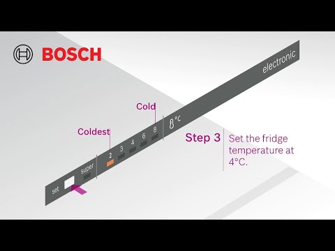 Bosch 4 serijos įmontuojamas šaldytuvas-šaldiklis su šaldikliu apačioje 177,2 x 54,1 cm  KIN86VFE0 video