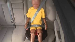 Demonstration crashes - Importance of child restraints