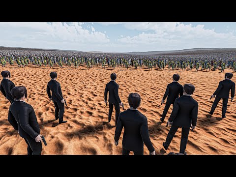 CAN 100 JOHN WICK STOP 1 MILLION FOOTMEN? - Ultimate Epic Battle Simulator 2 UEBS 2