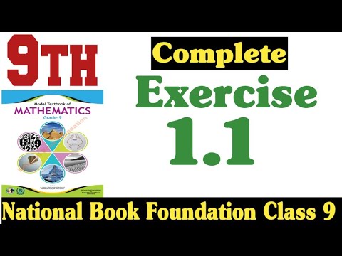 Class 9 Maths Chapter 1 Exercise 1.1 New Book| National Book Foundation Class 9 Maths |Fazal Academy