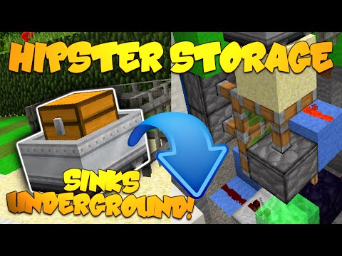 Minecraft Redstone | Hipster Storage | Funny Minecraft Redstone Creations (Minecraft 1.8)