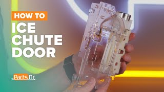 How to Replace Ice Chute Door part # WPW10577864 on Your Whirlpool Maytag KitchenAid Refrigerator