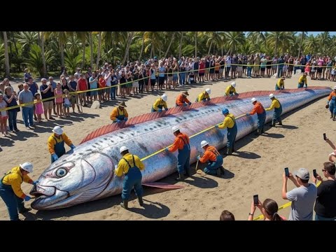 The Deep Sea Leviathan – Rare Giant Oarfish Pulled from the Abyss