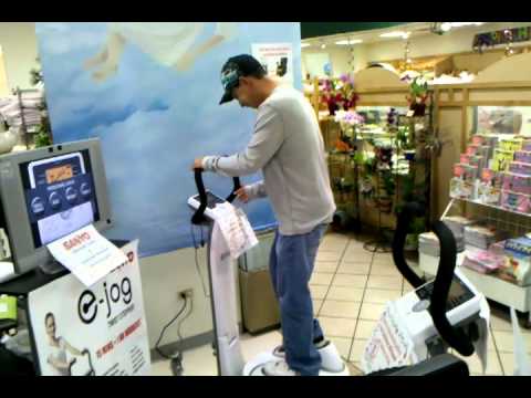 Scot and the stepper at Shirokiya