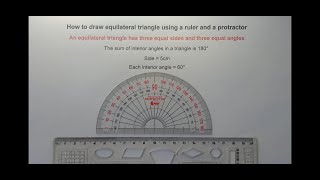 How to Draw an Equilateral Triangle using a Protractor and a Ruler | Matatag Curriculum | Grade 7 |