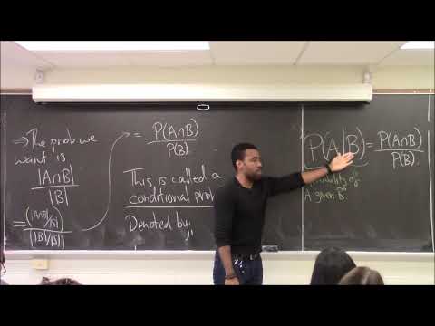 Math 1108-R17 Lecture 25 - Conditional probability Independent and mutually exclusive events