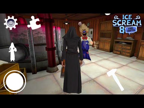 Playing As “EVIL NUN” In Ice Scream 8 And Invading Rod's Ice Cream Factory | Outwitt Mod
