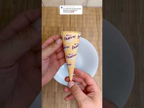 Kinder bueno ice cream pancake ! 🤤