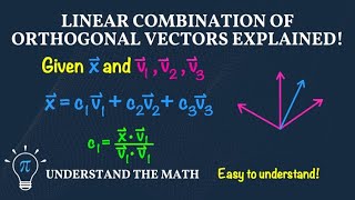 How to Express a Vector as a Linear Combination of Orthogonal Vectors