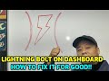 Lightning Bolt Warning Light Showing Up On Dashboard How to Fix It for Dodge Chrysler Jeep etc..