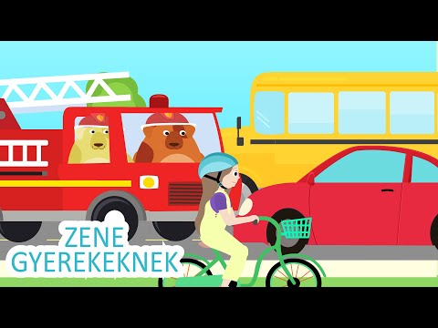 Járművek - Gyerekdalok Egybefűzve | Zene Gyerekeknek