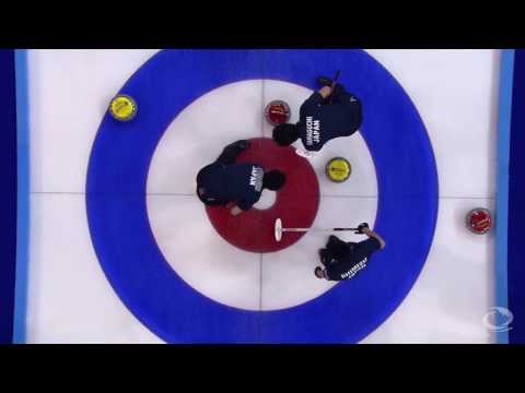 CURLING: JPN-USA Olympic Qual 2013 Men Draw 5 HIGHLIGHTS