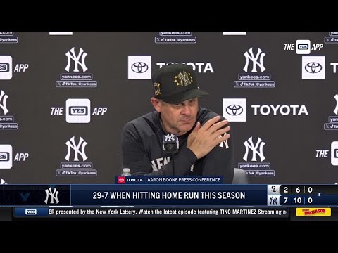 Aaron Boone discusses win over White Sox