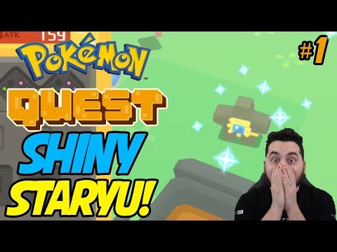 POKEMON QUEST SHINY STARYU! My First Shiny Pokemon in Pokemon Quest!