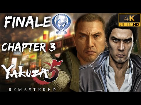 Yakuza 5 (Remastered) | Finale (Chapter 3) | All Trophies (4K)